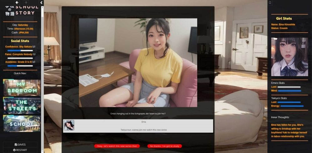 学校の物语GakkoNoMonogatariv0.17汉化版[11.6G][真人HTML/动态/PC]