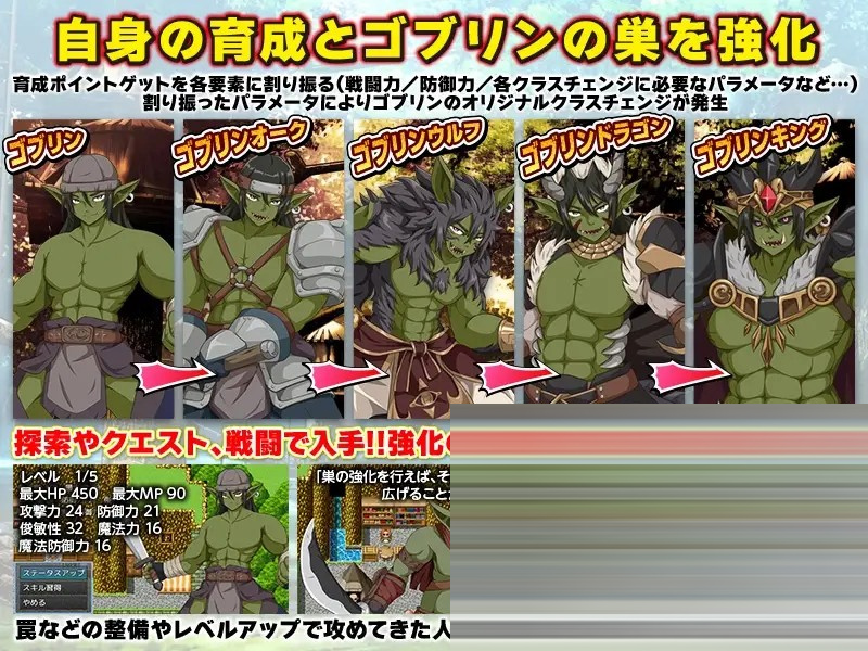 哥布林世界 ～哥布林培育开放世界策略模拟游戏～RPG/机翻+AI文本/NTR]